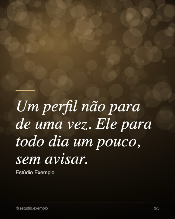 Exemplo de lâmina de citação no estilo Cinematográfico